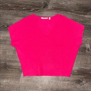 Cyrus Bright Pink Short Sleeve Top